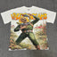 VALEFOREVER White Skeleton Astronaut Vintage Graphic Short Sleeve T-Shirt