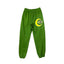 Green Crescent Graphic Sweatpants – Oversized Streetwear Joggers