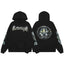 Revenge Black Dark Gothic Circle Arch Logo Pullover Hoodie