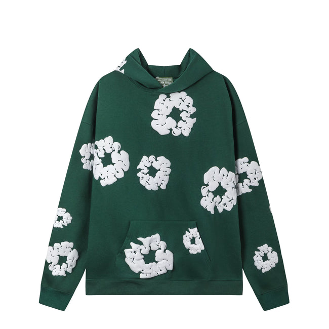Denim Tears Cotton Wreath Hoodie - Forest Green Hover Image