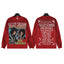 VALLEYDREAM Red Jimi Hendrix Vintage Portrait Long Sleeve T Shirt