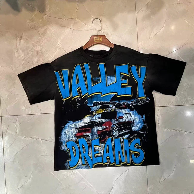 Valleydream Black Valley Dreams   Retro Graphic T-Shirt Hover Image