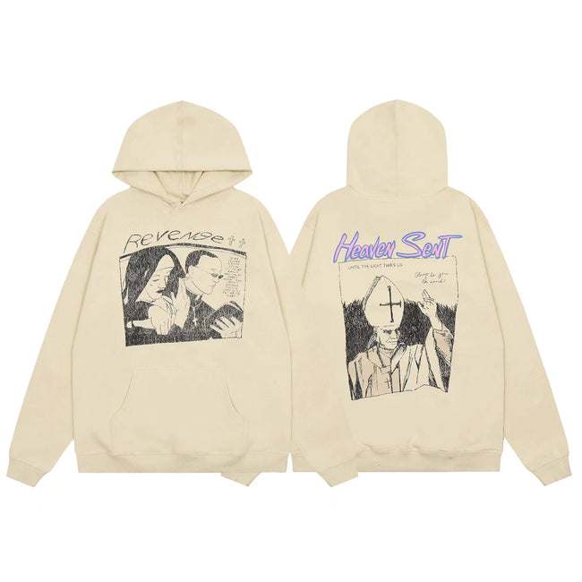 Revenge Heaven Sent Pope Graphic Pullover Hoodie Hover Image