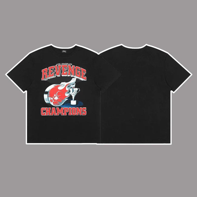 Revenge Champions Graphic Short Sleeve T-Shirt Black Hover Image