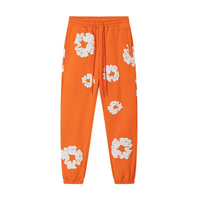 Denim Tears Cotton Wreath Sweatpants - Orange Hover Image