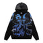 VALEFOREVER Black Blue Statue of Liberty Pullover Hoodie