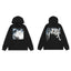 Revenge Angel Painting Blue Arch Logo Pullover Hoodie