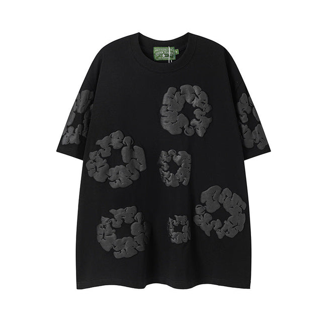 Denim Tears Cotton Wreath T-Shirt - Black/Dark Grey Hover Image