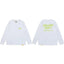 Gallery Dept. Hollywood Logo Long Sleeve T-Shirt - White/Neon Yellow