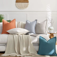 Waffle Textured Pillow Cover
