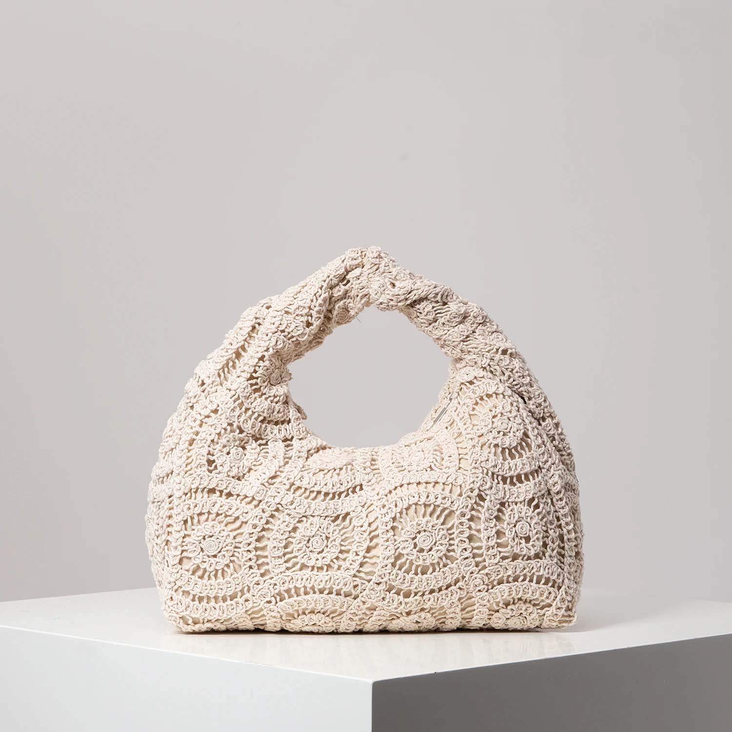 Lora Handwoven Floral Bag