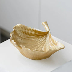 Golden Ginkgo Leaf Bowl
