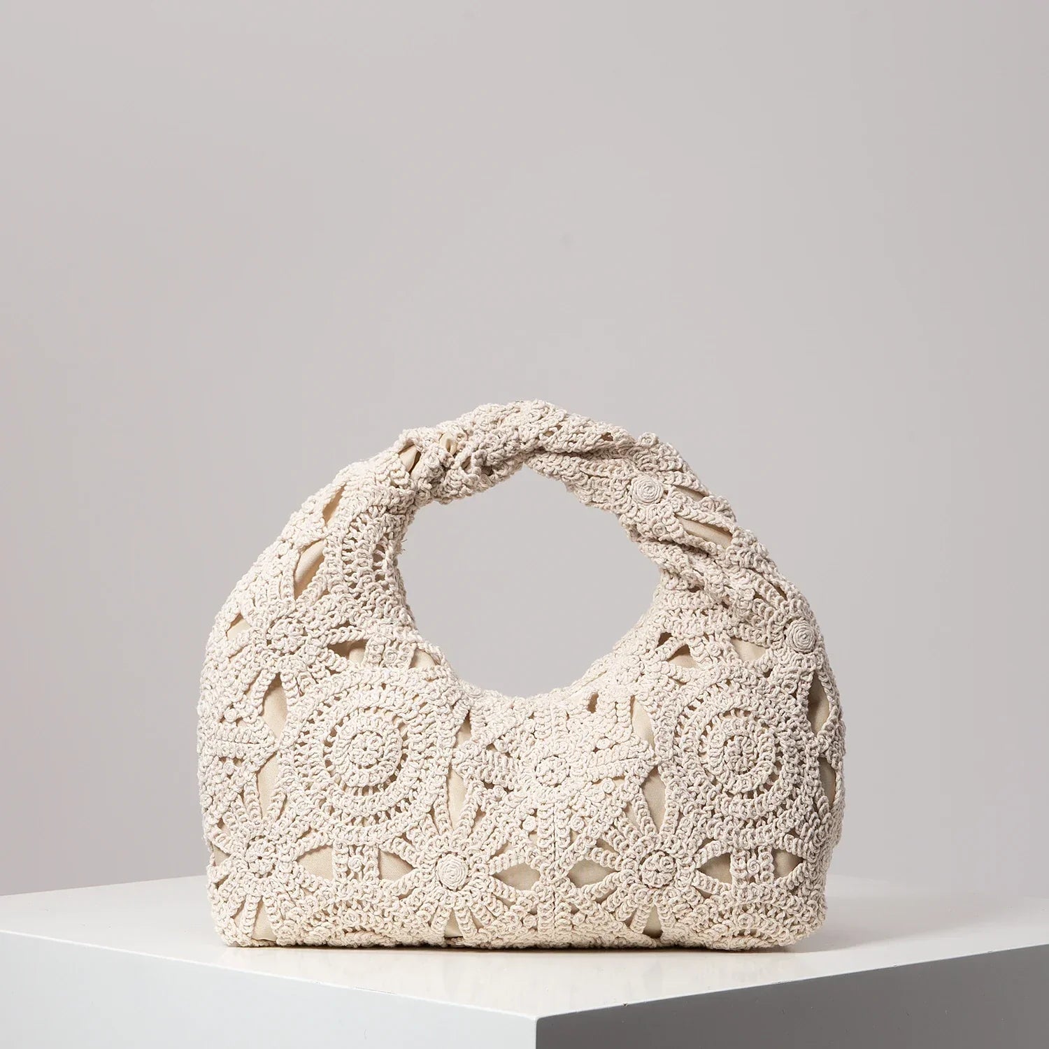 Lora Handwoven Floral Bag