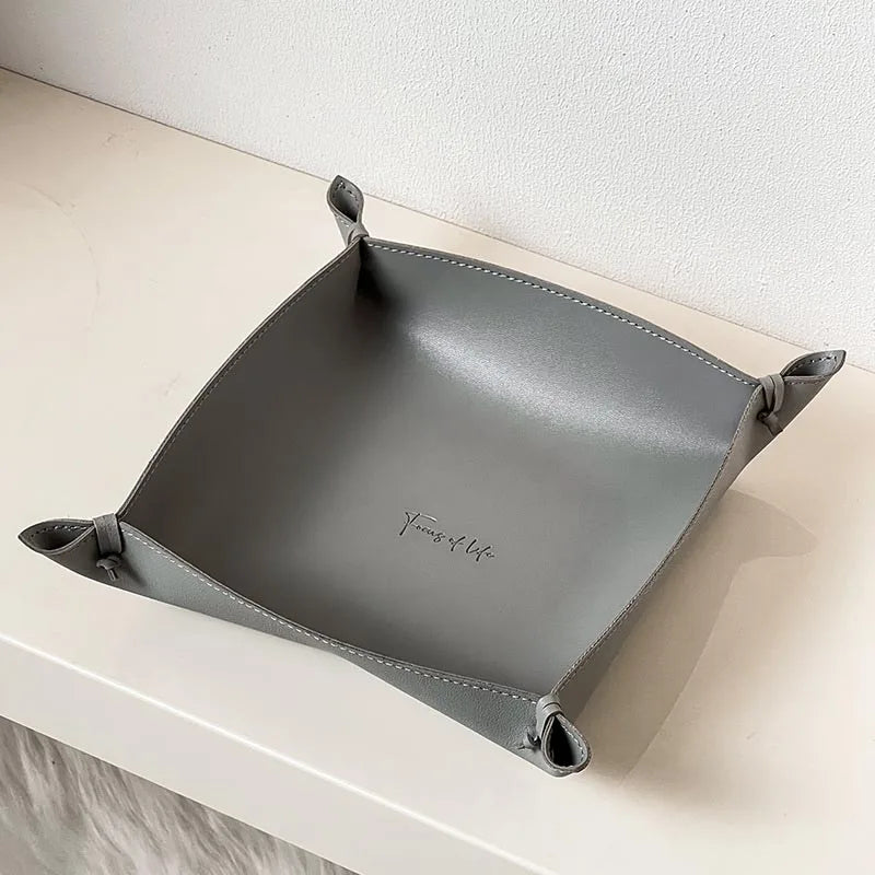 Camden Leather Decorative Tray