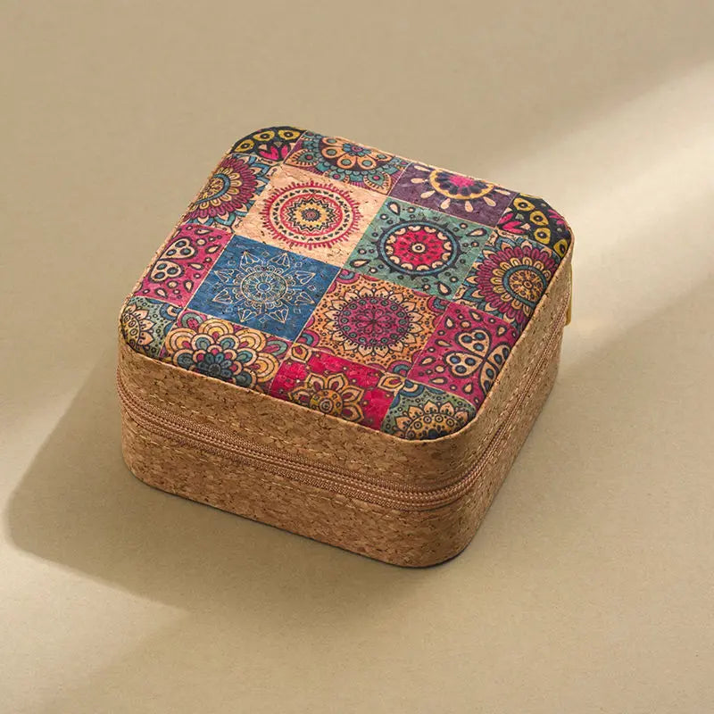 Ravelle Cork Jewelry Box