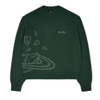 Broken Planet Market Knit Sweater Forest Green