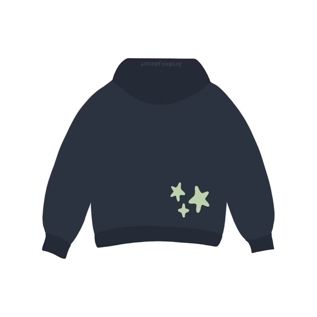 Broken Planet Market Astral Energy Hoodie Outer Space Blue Main Image