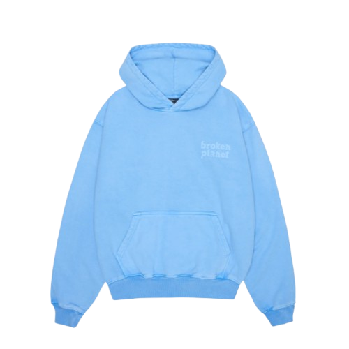BROKEN PLANET MARKET 'BASICS' HOODIE (BABY BLUE) Hover Image