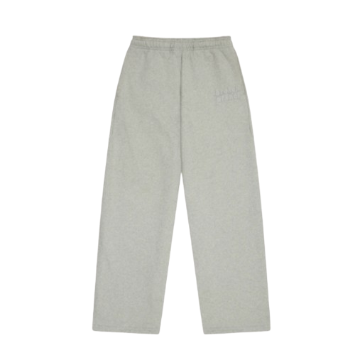 BROKEN PLANET MARKET 'BASICS' STRAIGHT JOGGERS (HEATHER GREY) Hover Image