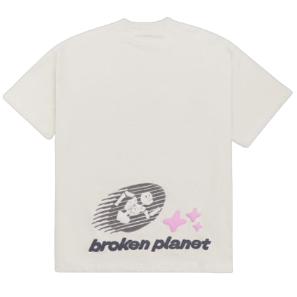 BROKEN PLANET MARKET 'COSMIC SPEED' TEE (BONE) Main Image