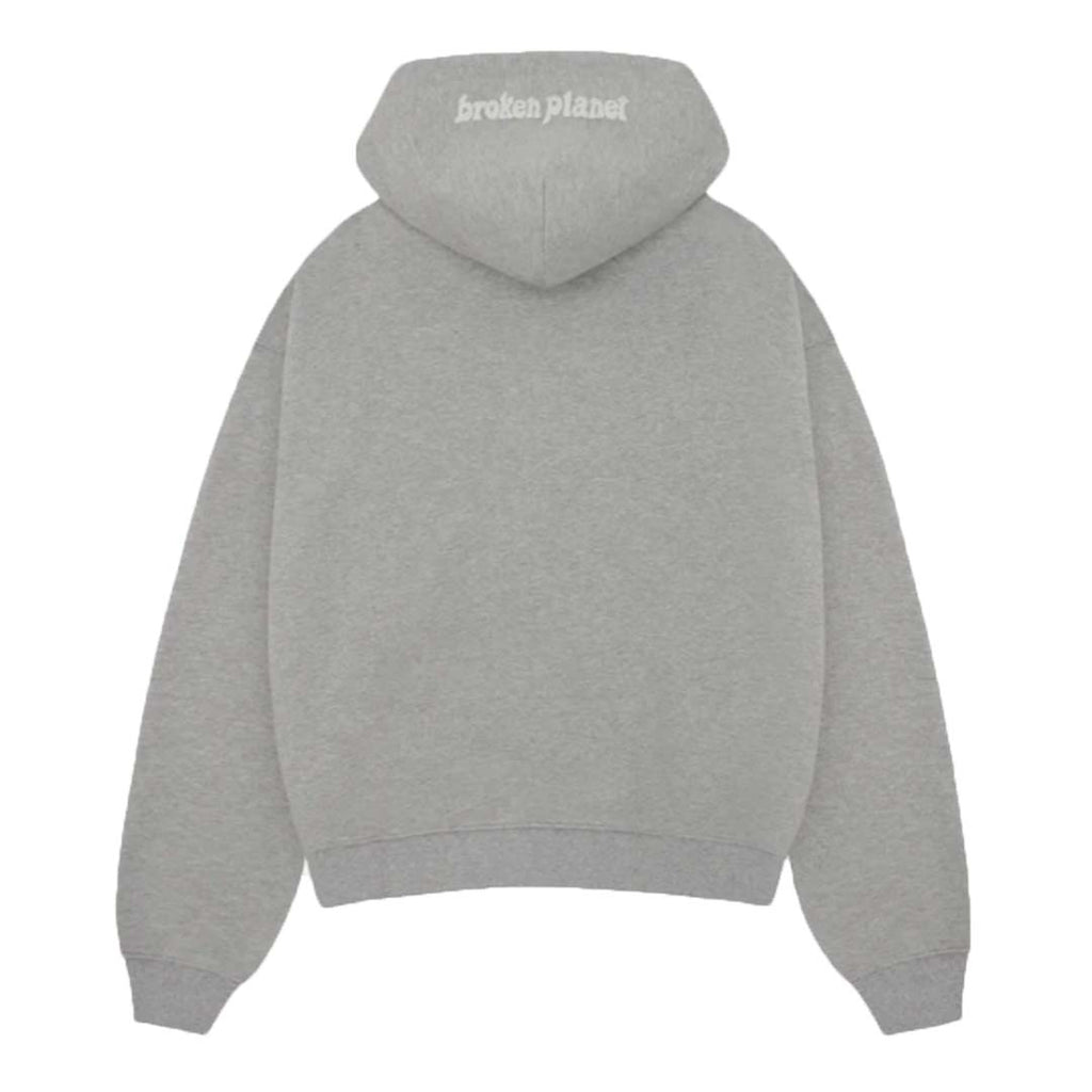 Broken Planet Heather Grey Zip Up Hoodie