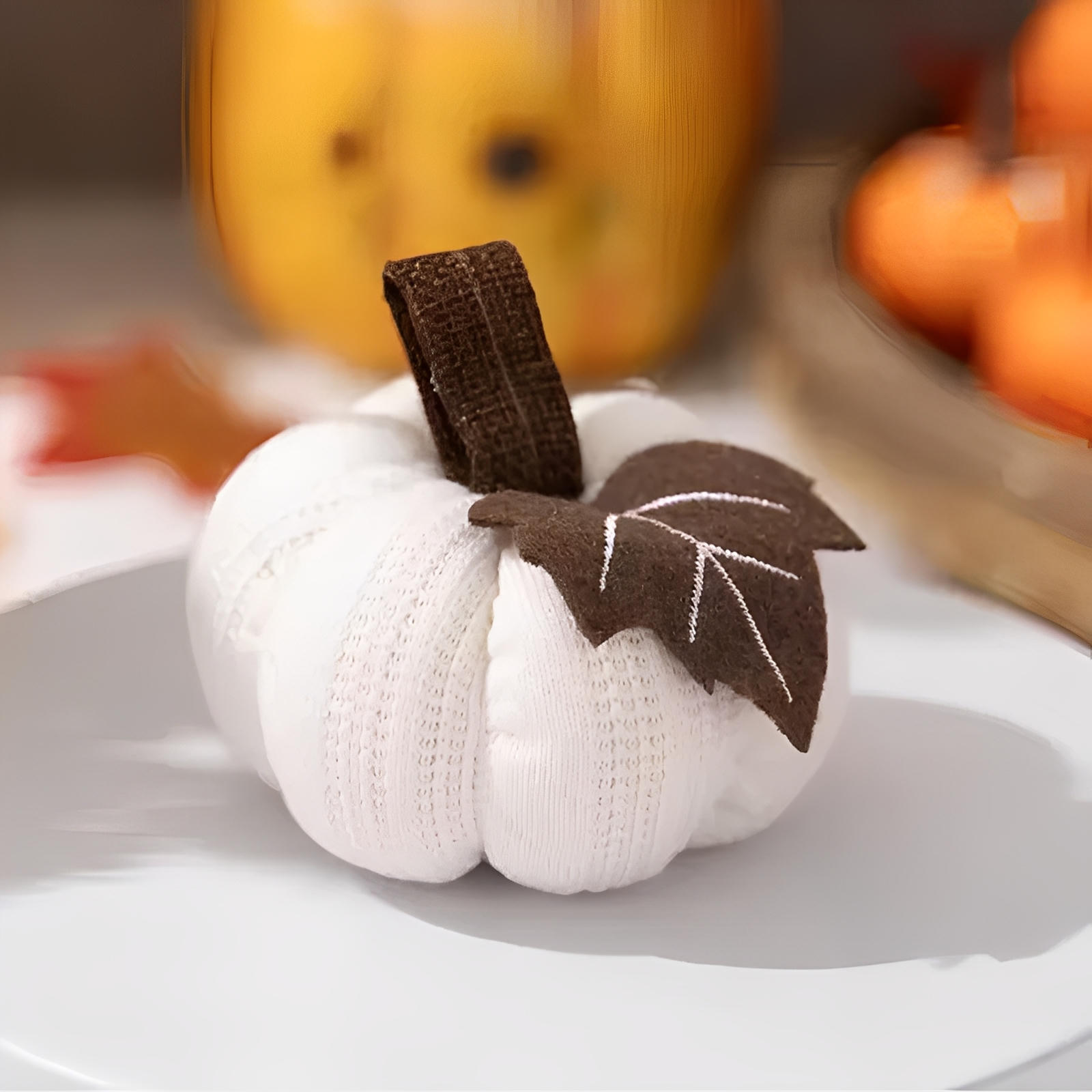 Harvest Knit Pumpkins