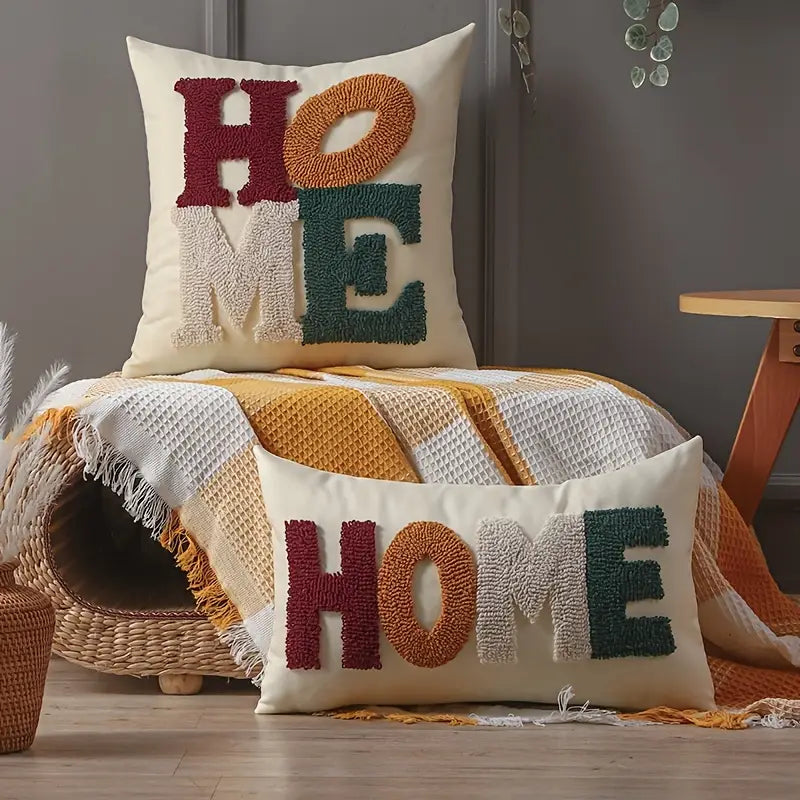 Tufted Colorblock Home Pillows